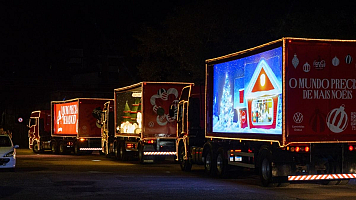 Combo Criciúma recebe Caravana de Natal da Coca-Cola