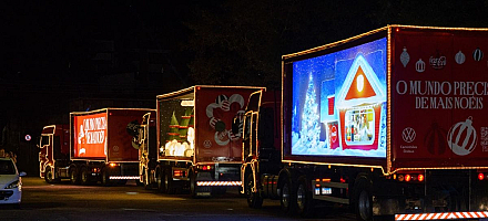 Combo Criciúma recebe Caravana de Natal da Coca-Cola