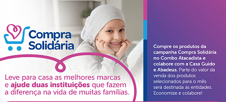 Abadeus e Casa Guido serão beneficiadas pela Compra Solidária do Combo